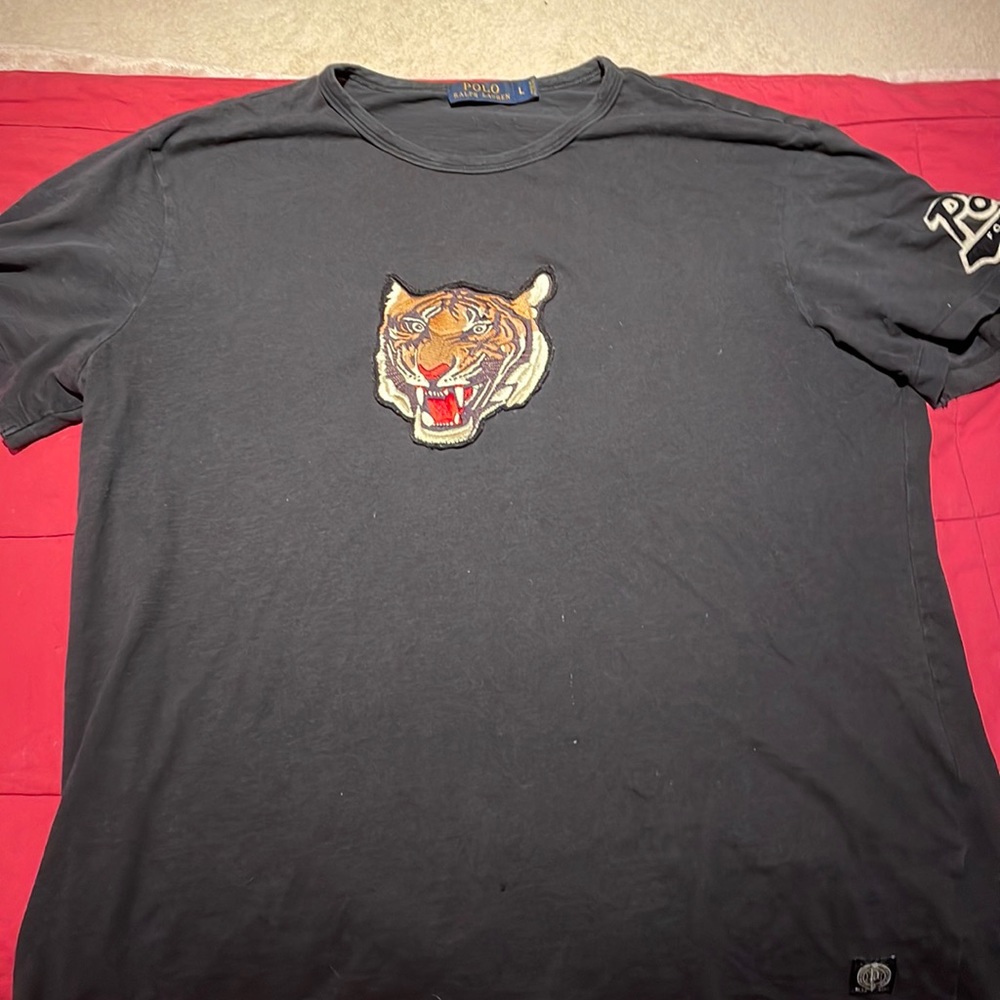 Ralph Lauren polo football old school tiger t shirt